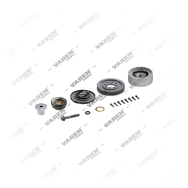 1) K224827K50, 7600 861 003 Conjunto de acoplamento, Kit reparo do compressor de freio a ar, Vaden