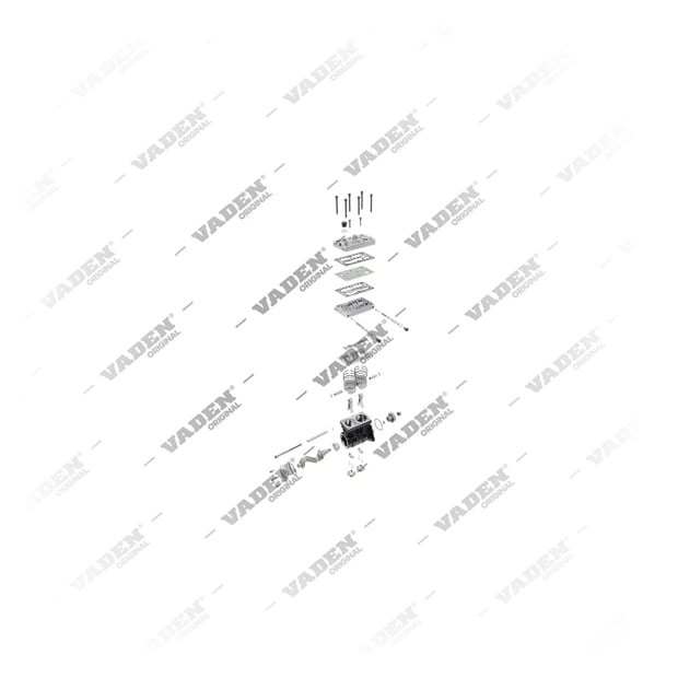 9) 9125100200,4601300715, 1100 258 002 Çift Silindirli, Kompresör, Vaden