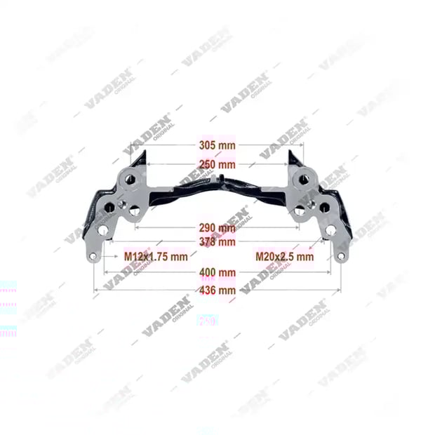 1) , 4122019 ELSA 195 /ELSA 225 /EX 225- 22.5" Kızak, Kaliper Taşıyıcı, Vaden