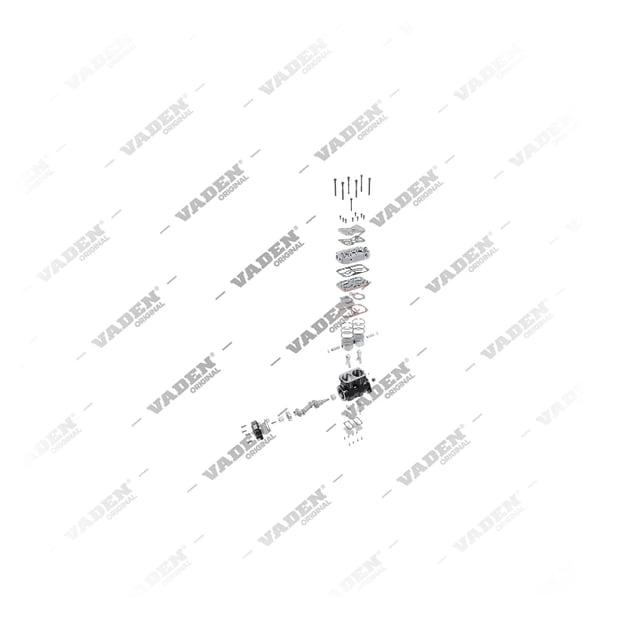 9) K033404N00,LP4865,9P925474, 1900 150 001 Çift Silindirli, Kompresör, Vaden