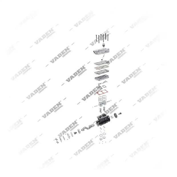 9) 9115165000,3976374, 2500 150 003 Zweizylinder, Luftkompressor, Vaden