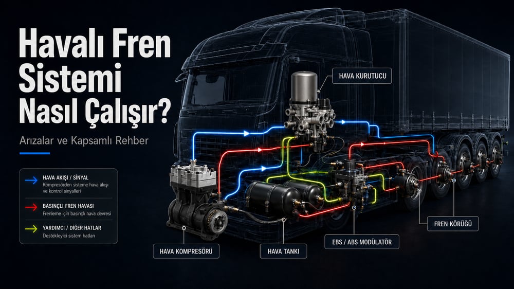Havalı Fren Sistemi Nasıl Çalışır? Arızalar ve Kapsamlı Rehber