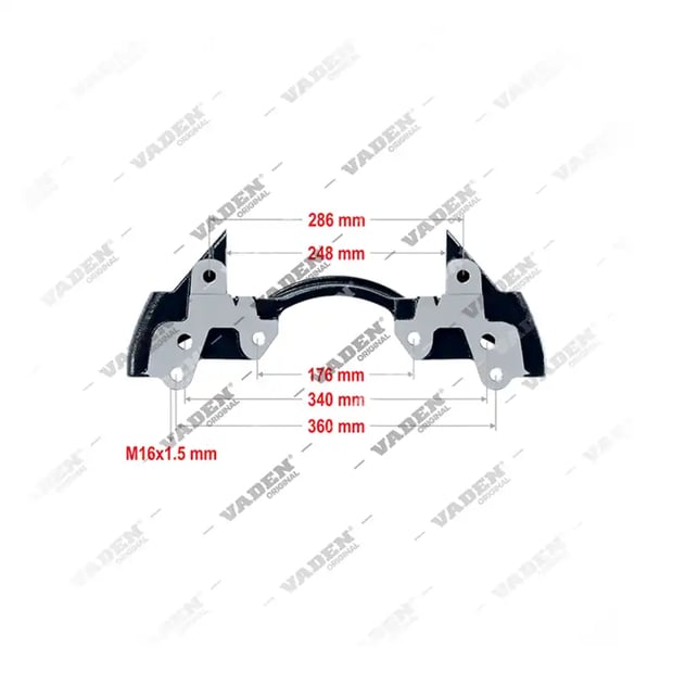 1) SP1037103,0004212506,K001275, 3522012 SN6.../ SN7.../ SK7...- 22.5" Caliper Carrier, Brake Caliper Carrier, Vaden