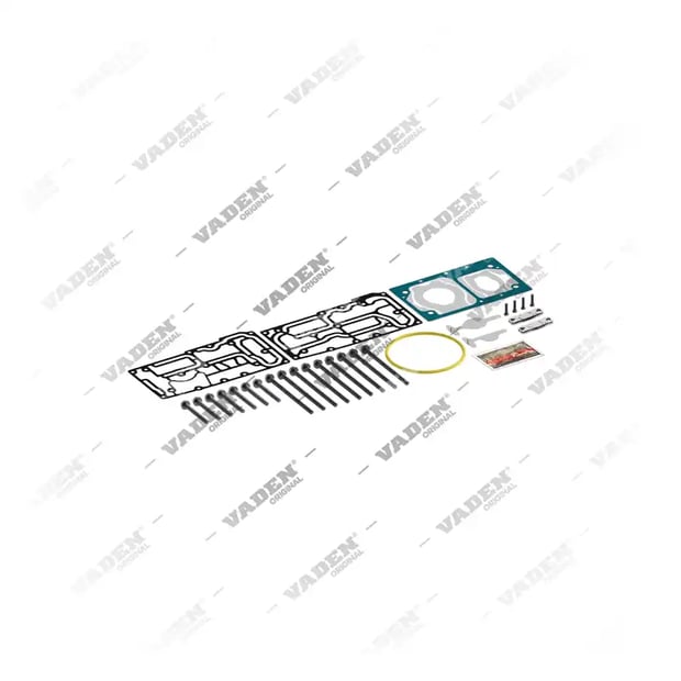 1) 9127180042, 1600 160 500 Kit de reparação, Kit reparo do compressor de freio a ar, Vaden
