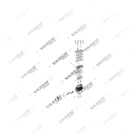 1300250003 (7600 850 008, 3161258, 7403161258 con engranaje), Bicilíndrico, Compresor de aire - Exploded Parts Diagram