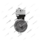 1700110003 (7600 850 006, 8131848, 7408131848 con ingranaggio), Doppio cilindro, Compressore d'aria - Front View