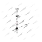 1900 020 001 Dwucylindrowe, Sprężarka powietrza - Exploded Parts Diagram