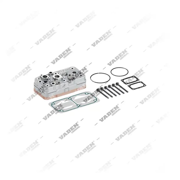 1) K017529, 17 07 50 Cabeçote, Kit reparo do compressor de freio a ar, Vaden