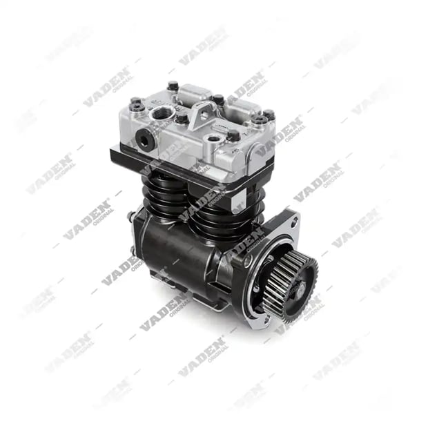8119270SP1 VOLVO (7600 750 002, 470775, 478777 с шестеренкой), Двухцилиндровый, Компрессор воздуха - Front Perspective View