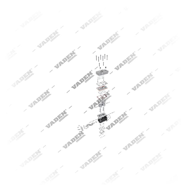 9) 1380455,1470303,1514063,571286,K002046000,LP4964, 1400 010 005 Cilindro duplo, Compressor de ar, Vaden