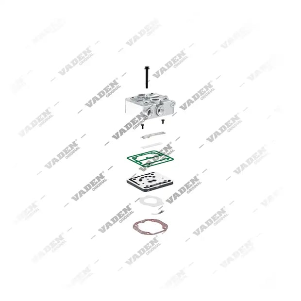 2) , 13 08 50 Cylinder Head, Air Brake Compressor Repair Kits, Vaden