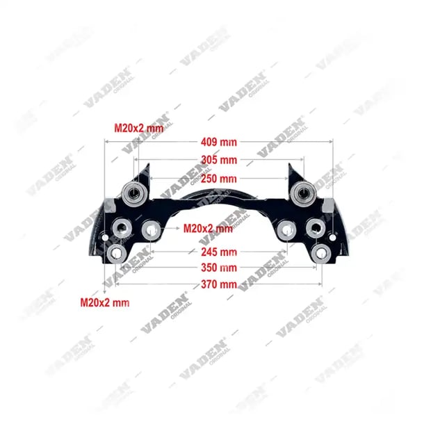 1) 68322778,68322849,3092253,1489072, 4122010 DUCO- 22.5" Держатель суппорта, Скоба Суппорта, Ваден