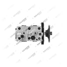 1300180002 (7600 850 008, 3161258, 7403161258 mit Getriebe), Zweizylinder, Luftkompressor - Top View