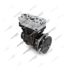1700110003 (7600 850 006, 8131848, 7408131848 con ingranaggio), Doppio cilindro, Compressore d'aria - Front Perspective View