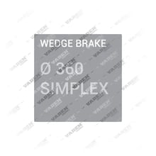 Wedge Brake Ø 360 SIMPLEX Wedge Brake Repair Kit, Brake Caliper Types