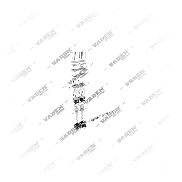 9) 51541007010, 1200 030 002 Doppio cilindro, Compressore d'aria, Vaden