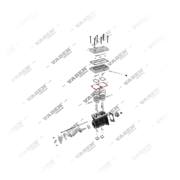 9) 4571300415,4571301215,4571301515,4571302015,9115530000,9115530010,9115530030, 1100 010 001 Çift Silindirli, Kompresör, Vaden