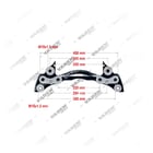 68324200, 4122007 Elsa 195 / 225 / EX 225- 22.5" Держатель суппорта, Скоба Суппорта, Ваден