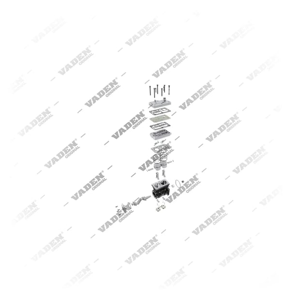 9) 4126360010SP1,9061301615SP2, 1100220020 (sem equipamento), Cilindro duplo, Compressor de ar, Vaden