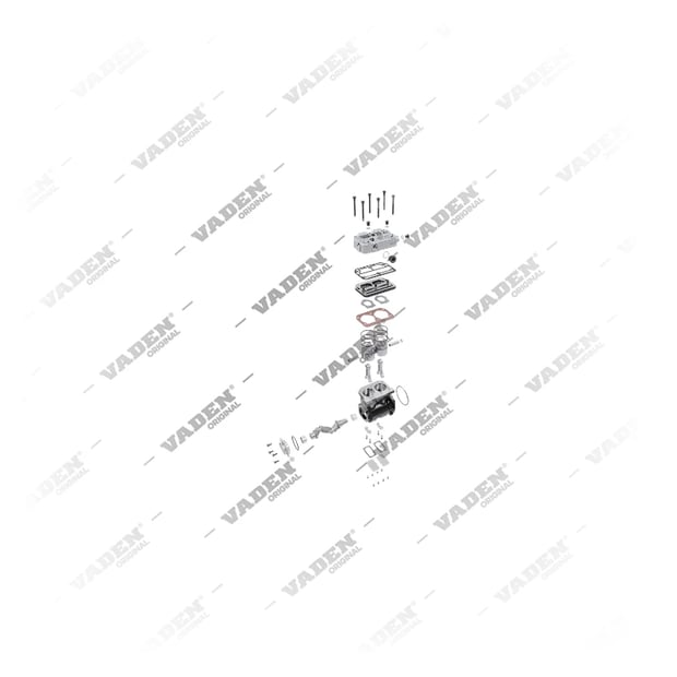 9) 1241874,1241874A,1241874R,1321470,1321470A,1321470R,1366290,II15697,II34840,LP4823,SEB01782000, 1600 020 001 Double cylindre, Compresseur d'air, Vaden