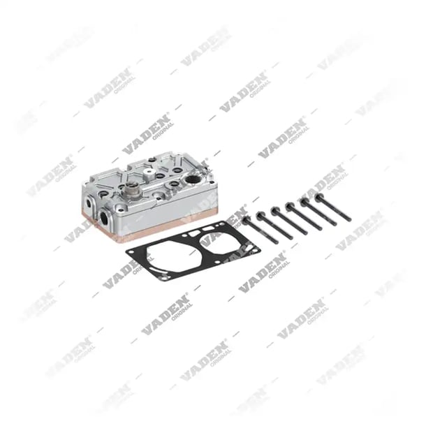 1) 51541006051, 12 20 10 Cabeçote, Kit reparo do compressor de freio a ar, Vaden
