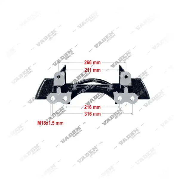 1) 100519,K015308,100519, 3522010 SN6.../ SN7.../ SK7...- 22.5" Kızak, Kaliper Taşıyıcı, Vaden