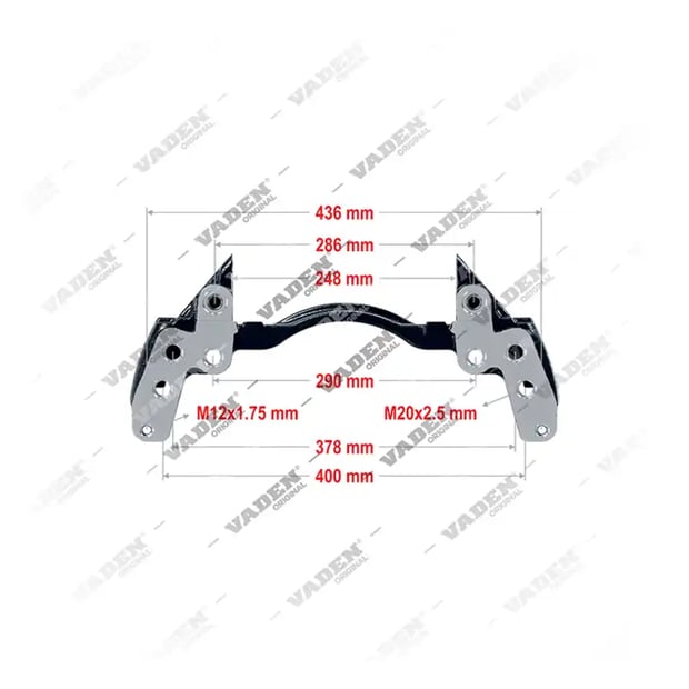 1) 1527632,1756388,K001919,K010765, 3522041 SB6... / SB7...- 22.5" Support d'étrier, support d'étrier, Vaden