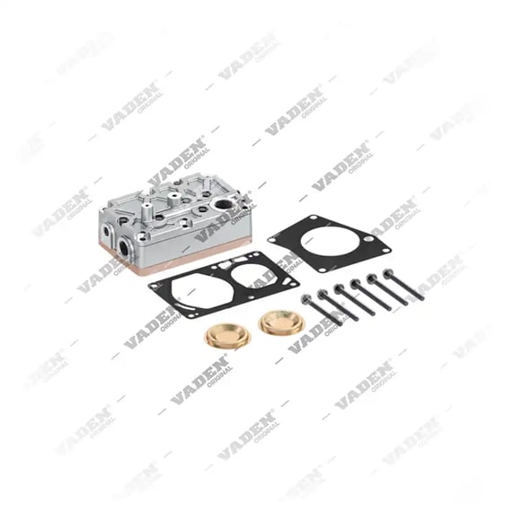 1) 0011309615, 0011309615 MERCEDES BENZ CONECTO O345 OM457 Testa del cilindro, Kit di riparazione per compressori per freni ad aria, Vaden