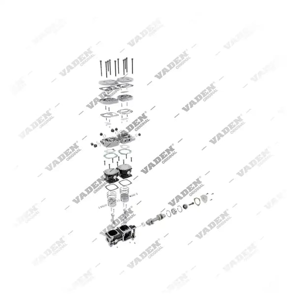9) 51541006007,51541006008, 51541006008 MAN F2000 D 2866 Bicilíndrico, Compresor de aire, Vaden
