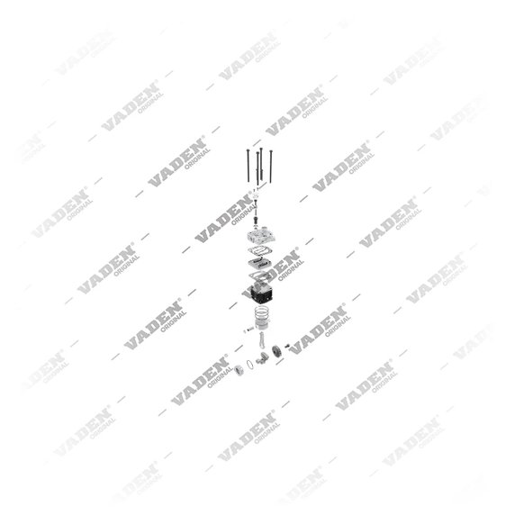 9) 5411302719S1, 5411302719S1 MERCEDES BENZ ACTROS 3348 Mono Cylindre, Compresseur d'air, Vaden
