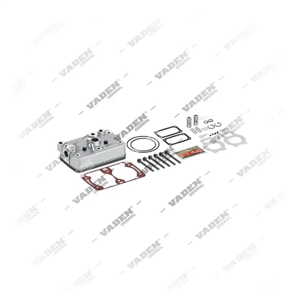 1) , 22 03 70 Testa del cilindro, Kit di riparazione per compressori per freni ad aria, Vaden