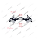 31932043,BDA443, 31932043 MERITOR D3- 22.5", Bremssattel-Träger, Bremssattelträger, Vaden