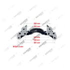 , 4022024 PAN 19 / PAN 22 DOUBLE- 19.5" Caliper Carrier, Brake Caliper Carrier, Vaden