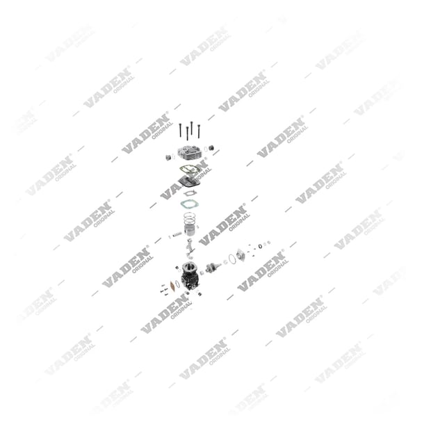 9) 4111410020,87773602,4414768, 2000 140 002 Mono Cilindro, Compresor de aire, Vaden