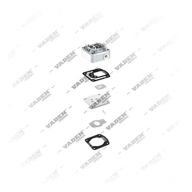 2) K029196K50, K029196K50 KNORR-BREMSE Testa del cilindro, Kit di riparazione per compressori per freni ad aria, Vaden