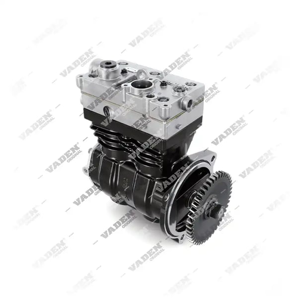 OEM 4127040147SP1 WABCO (7600 850 008, 3161258, 7403161258 with gear), Twin Cylinder, Air Compressor